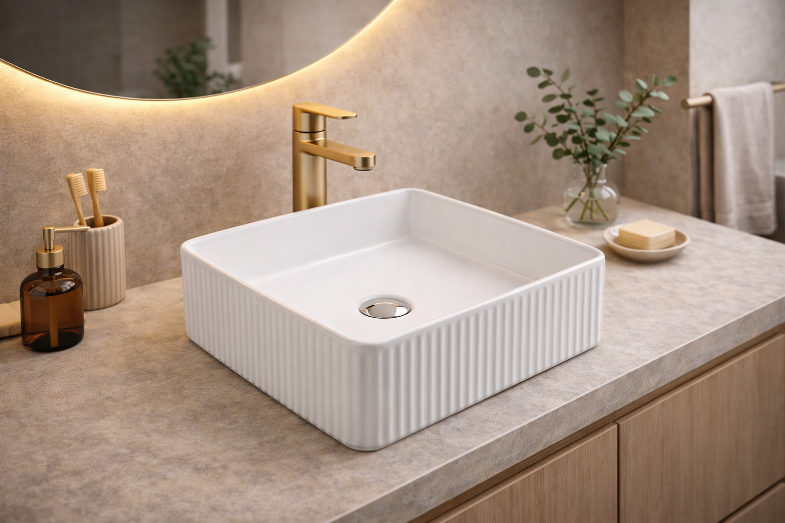Nero lavabo 41x41x12