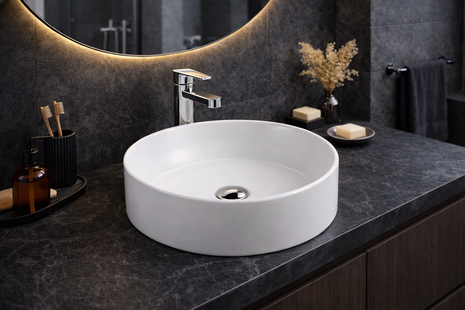 NERO lavabo 360x360x120