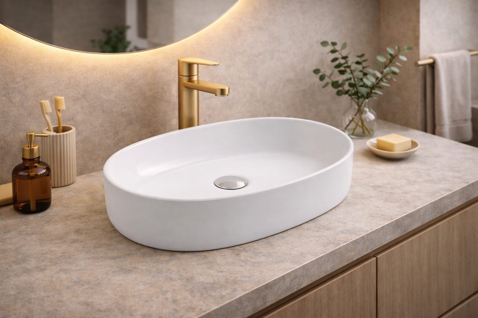 NERO lavabo 600x380x130